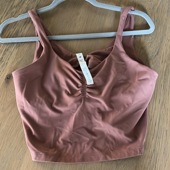 lululemon athletica Tops - Lululemon Align Gathered Front Tank Top - Spiced Chai 10